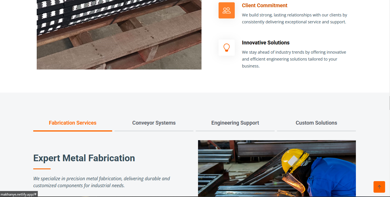Makhanye engineering website services section - professional engineering solutions